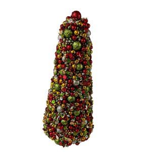New Salzburg Creations 12" Holiday Treasure Tree green gold silver red christmas